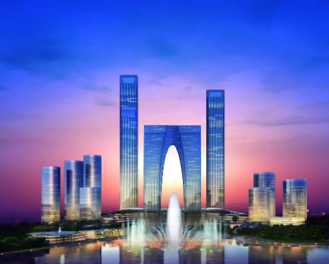 苏州中心广场成功应用北京迈克沟槽管件及管卡提升管道效率
